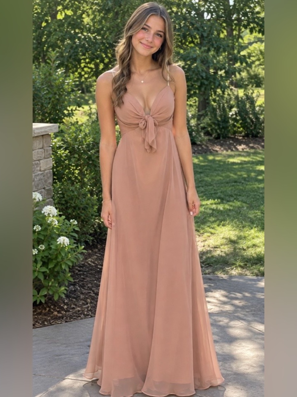 NWT Hayley Paige Chiffon Maxi Size 10